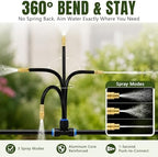 Drip Irrigation Nozzles 40 Pack, 8 Inch Adjustable Sprayers for 1/4 Tubing - Image 2