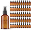 2 oz Amber Small Spray Bottle, Empty Spray Bottles plastic spray bottles Fine Mist Spray for Hair, Travel, Plants, Cleaning Solutions and Skin Care (48) by GetWhatYouWantatWINTECY