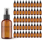2 oz Amber Small Spray Bottle, Empty Spray Bottles plastic spray bottles Fine Mist Spray for Hair, Travel, Plants, Cleaning Solutions and Skin Care (48) by GetWhatYouWantatWINTECY