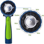GREEN MOUNT Garden Hose Nozzle with Quick Connect Set - Zinc Alloy High Pressure Sprayer, Fireman Style Handle for Car Wash & Plant Watering, Green - Image 5