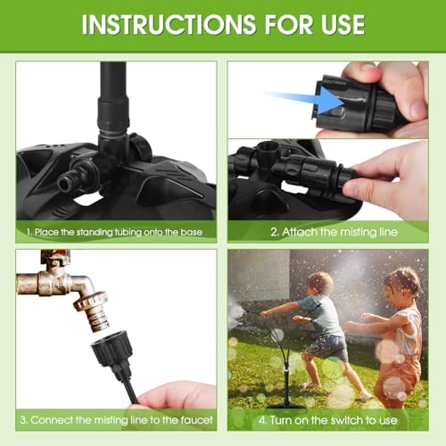 Standing Misters for Outside Patio, Adjustable Cooling System 26.2Ft(8M) - Image 5