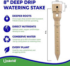Underhill Deep Drip Irrigation Stakes 8-Inch, Watering Spikes for Trees, Flowers, Fruits, and Small Plants, Drip System Tubes, A-DD08-25, Case of 25 - Image 2