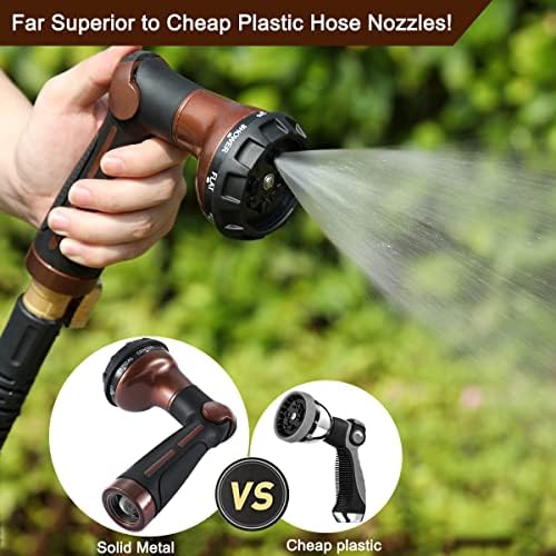FANHAO Heavy Duty Garden Hose Nozzle Thumb Control - Image 5
