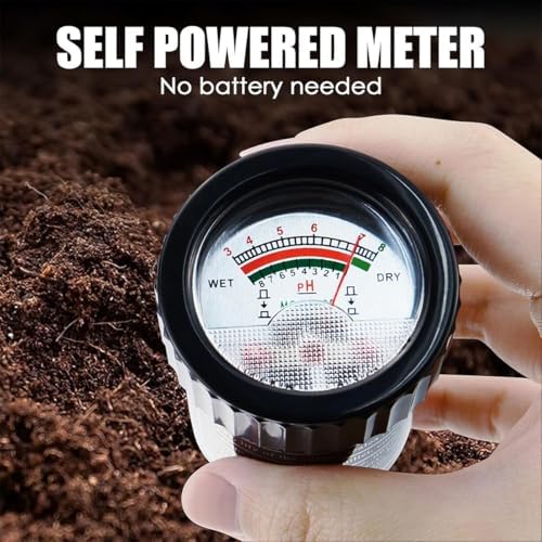 Soil PH Meter,Waterproof Soil PH Moisture Meter Tester,295mm Long Electrode Probe,Self Powered Meter No Battery Needed,for Indoor & Outdoor Plants, Garden, Lawn, Farm - Image 6