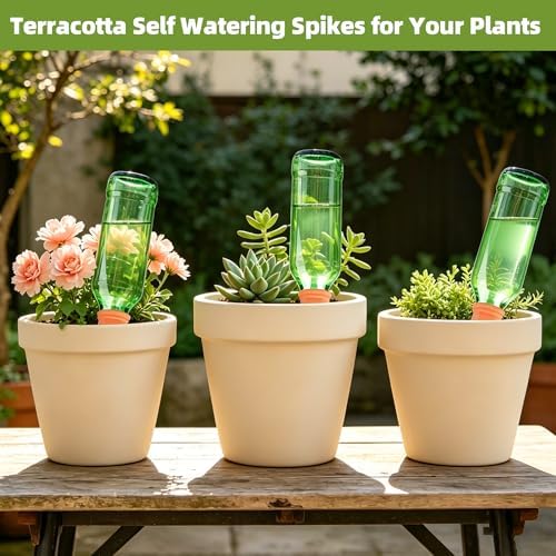 Tcamp 15 Pack Terracotta Watering Spikes, Plant Self Watering Devices - Image 3