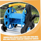 Freestanding Garden Hose Reel Storage Organizer, Blue PP Tangle-resistant - Image 7