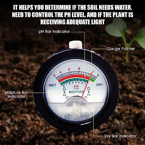2-in-1 Soil PH Meter Digital Soil pH Moisture Sensor Meter - Image 6