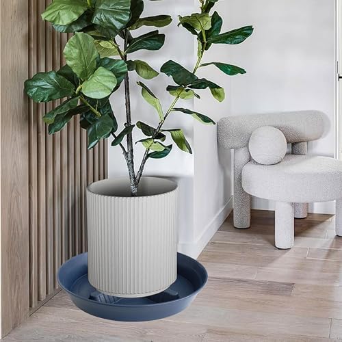 4 Pack Plant Saucer 12 inch, 8 10 14 17 inch, Plant Stand Plastic Plant Saucers for Indoors Outdoor, Heavy Duty Flower Saucers for Potted Plants, Pot Saucers for Plants, Grow Bags Saucers - Image 6