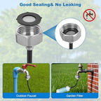 50ft/15M Misters for Outside Patio with Water Filter Misting Systems Pre-Assembled 15 Brass Mist Nozzles, Installation-Free Outdoor Misting Cooling System for Garden Waterpark Greenhouse - Image 6