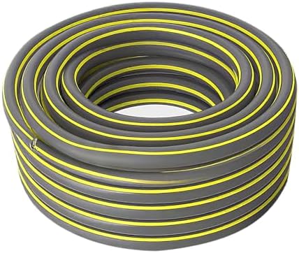 Garden Hose Kink Free, No Leaking, Male/Female Fittings Heavy Duty Durable Flexible Lightweight Water Pipe for Household & Yard Gray-4-points 20m by Unknown