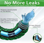 100 ft Expandable Garden Hose-2026 Newly Upgraded Expanding Garden Hoses with 10 Function Spray Nozzle, Extra Strength Fabric, Leak-Proof, Lightweight, Kink-Free Flexible Retractable Hose(Green Black) - Image 4