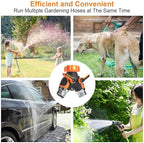 Misting for Outside Patio, 50FT Misters Hose + Hose Splitter 2 Way Heavy Duty. Outdoor Water Mister Cooling System, Backyard Mist Hose Kit for Garden,Greenhouse,Fan,Deck,Umbrella.Trampoline Sprinkler - Image 7