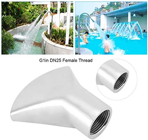 Directional Fan Shaped Fountain Nozzle, Flat Duck Bill Fountain Head, Sprinkler Spray Head for SPA Swimming Pool Garden Pond (1in DN25) - Image 3