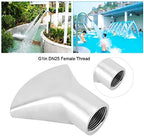 Directional Fan Shaped Fountain Nozzle, Flat Duck Bill Fountain Head, Sprinkler Spray Head for SPA Swimming Pool Garden Pond (1in DN25) - Image 3
