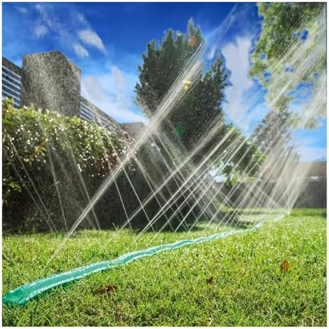 2-in-1 Garden Sprinkler & Soaker Hose Flexible Anti-Twist Water-Saving 70% for Lawn Flower Bed Narrow Area Easy Storage(5m) - Image 3