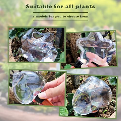 Heart-Shaped 7.04oz/200ml Plant Watering Globes - 6 Self Watering Globes for Outdoor ＆ Indoor Plants - Automatic,Slow,Self Watering Spikes Care of Plants Everyday - Image 3