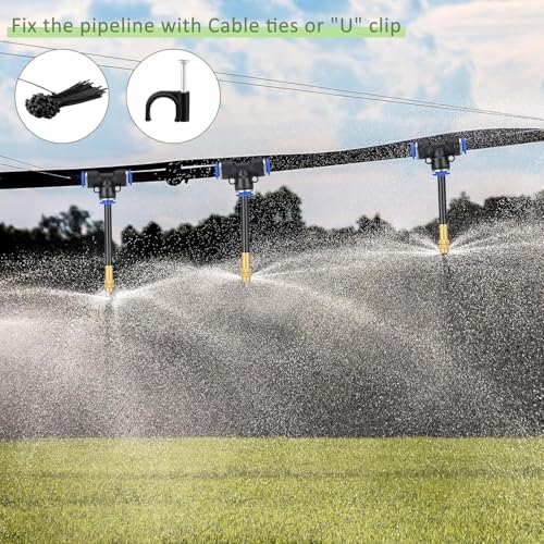 Drip Irrigation System,99FT Garden Watering System with 30 Nozzles,360 Adjustable Micro Spray Sprinkler Kit,Garden Irrigation System,Greenhouse Accessories,Atomizing System for Yard,Lawn,Plants - Image 6