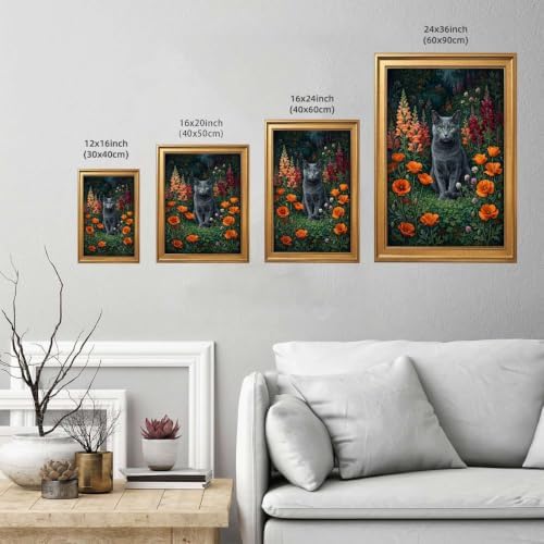 Gold Vintage Framed Lantern Wall Art, Rustic Oil Painting Style Print - Image 3