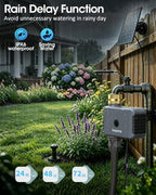Solar WiFi Water Timer, Smart Solar Hose Timer for Garden, 365-Day Power - Image 7