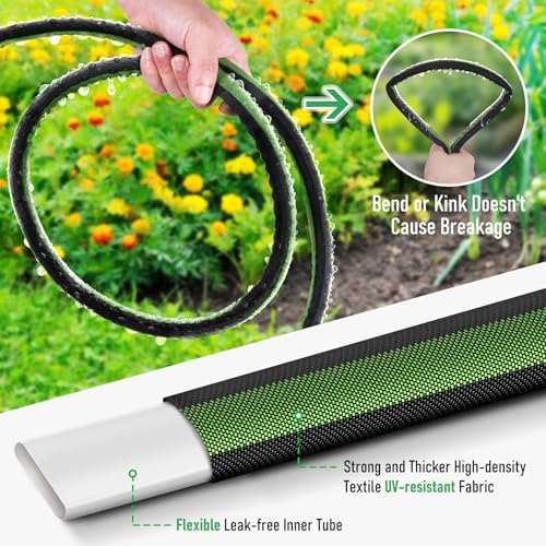 Flat Soaker Hose 100FT for Garden and Lawns - Image 4