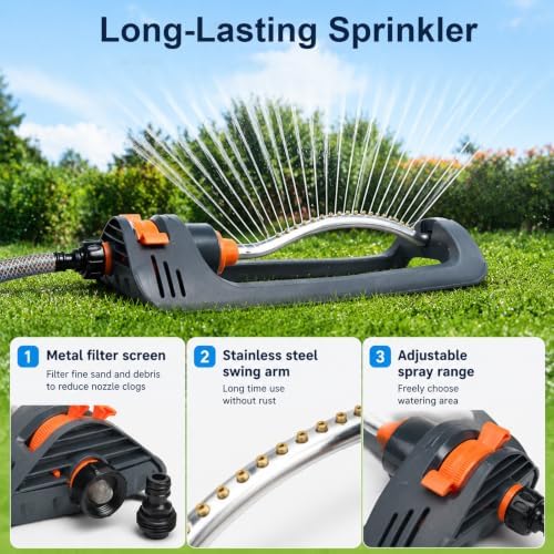 Garden Watering Hose Spray Misting and Drip Irrigation System Kit - Image 2