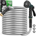 Garden Hose 50 FT with 10-Function Nozzle Leak-proof Kink-Free by AmayroseGardenHose