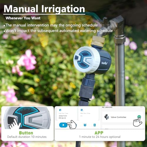 RAINPOINT WiFi Sprinkler Timer Irrigation System Automatic Garden Watering Brass Inlet 20 Separate Schedules - Image 7