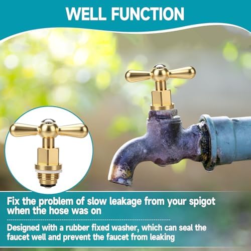 3 Pcs PK1100 Brass Globe Valve Faucet Stem and Bonnet Replacement Kit Compatible with Arrowhead Hose Bibs, Boiler Drains & Sill Faucets - Image 4
