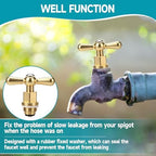 3 Pcs PK1100 Brass Globe Valve Faucet Stem and Bonnet Replacement Kit Compatible with Arrowhead Hose Bibs, Boiler Drains & Sill Faucets - Image 4