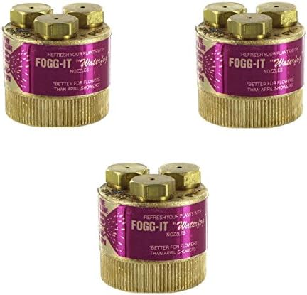 Pack of 3 - Fogg-It Misting Watering Nozzle 1 GPM - Fine Volume by Unknown