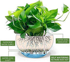 Dexceder 9 Inch Self Watering Hanging Planter (White) - Image 2