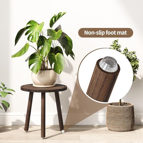 3-Pack Taller Plant Stand Indoor, Single Wood Plant Stool for 6-12 Inch Pot - Image 6