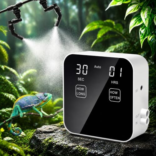 Reptile Mister Automatic with Timer Quiet Mist System for Terrariums by Ycxydr