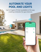 DEWENWILS Pool Pump Timer, Outdoor Smart WiFi Timer Box, 40A 120VAC 2HP - Image 6