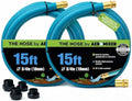 Aeromixer THE HOSE 3/4 Inch Garden Hose 15 Ft 2 Pack Heavy Duty Water Hoses by AEROMIXER