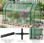 Happygrill Portable Mini Greenhouse with Roll-up Zipper Door & PE Cover - Image 5