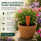 6 Pack Terracotta Watering Spikes with Lids - Image 6