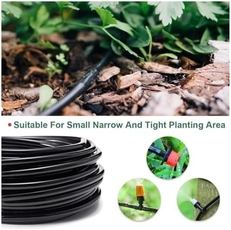 Ship accessories 4/7mm Hose Garden Watering 1/4" PVC Hose Micro Drip Irrigation Pipe Tubing Lawn Balcony Plants Flower Irrigation accessories(1/4''_15M) - Image 2