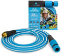 HydroTech Italia Expandable Garden Hose 5/8 in x 25 ft, Hybrid Polymer Water Hose, Kink-Free Flexible Garden Hose with Force Control Technology, Lightweight for Flowers, Plants & Garden Beds, Blue by HydroTech