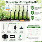 99 Ft Adjustable Watering Irrigation System, Flexible Sprinkler Hose Kit for Garden, Lawn, Plants – Efficient Watering Solution with Customizable Flow - Image 2