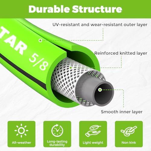 Garden Hose 100 ft x 5/8",Heavy Duty Water Hose - Image 2