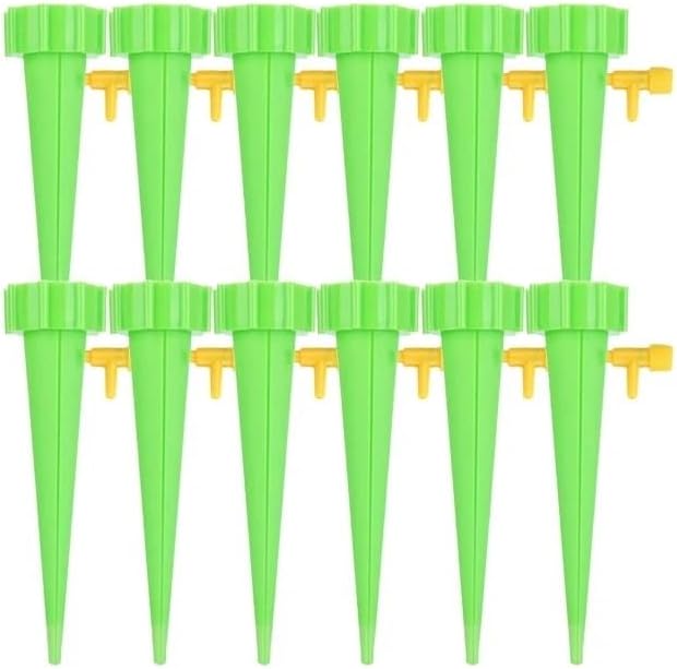 Irrigation System forgarden Automatic Drip Irrigation System Self Watering Spike for Greenhouse Garden Drip Irrigation Parts Garden Sprinkler(12pcs Green) by Unknown