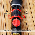Eden 96216 Heavy Duty Metal 3-Way Oscillating Sprinkler and Eden 93218 Premium Garden Connect Quick Release Kit - Image 7