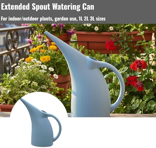 Long Spout Watering Can for Indoor Plants - pp Precision Garden Watering Can (Blue 38x17.5x38 cm) - Image 3
