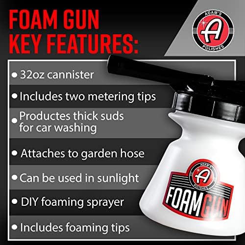 Adam's Polishes Standard Foam Gun & Car Shampoo Bundle - Car Wash Foaming Sprayer for Garden Hose | Mix with Car Soap & Water & No Pressure Washer Required | Premium Grade Auto Detailing Tool - Image 4