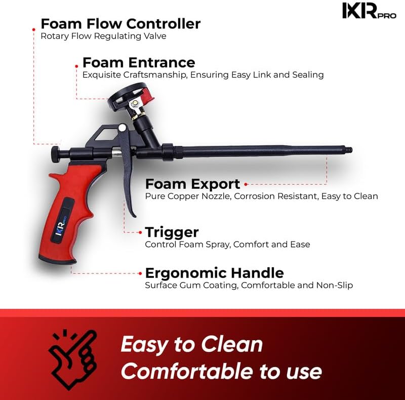 Expanding Spray Foam Gun, 40 Insulation Dispensing Guns + 360 Extenders - Image 4