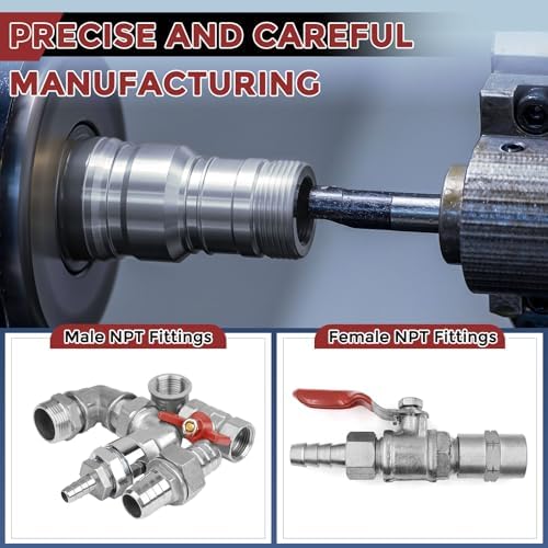 4pcs Stainless Steel Hose Barb Fittings 1-1/2"Barb to 1-1/2"NPT Male - Image 6