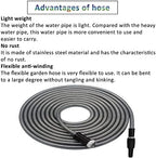 HOSTIC 100 FT 304 Stainless Steel Hose Flexible Lightweight Metal Garden Hoses Portable water pipe Suitable for Indoor and Outdoor - Image 7