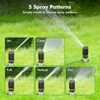 RESTMO 2 Pack Gear Drive Sprinkler with Step Spike Base, Brown - Image 4