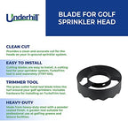 Underhill TurboTrim 11 Inch Blade for Golf Sprinkler Head Trim Tool, Grass Cutter, Lawn Trimmer, Irrigation System, TTRC-011, Black - Image 3